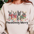 Christmas Dog Lover Sweatshirt, French Bulldog Crewneck, Frenchie Dog Mom and Dad Holiday Shirt