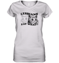 Cat Lesbians Eat What Women039S V Neck T Shirt