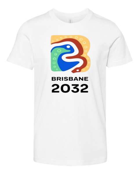 Brown Snake Bin Chicken Olympic Logo 2032 Premium Youth T Shirt