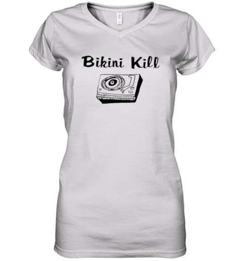 Bikini Kill Shirt Leave The World Behind Ethan Hawkes Bikini Kill Women039S V Neck T Shirt