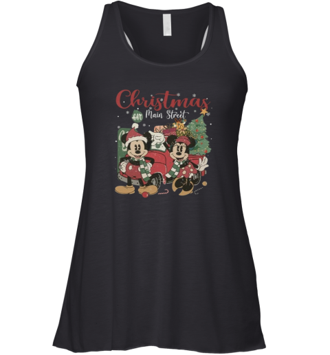 Disney Mickey And Mickey Minnie Christmas On Main Street Racerback Tank