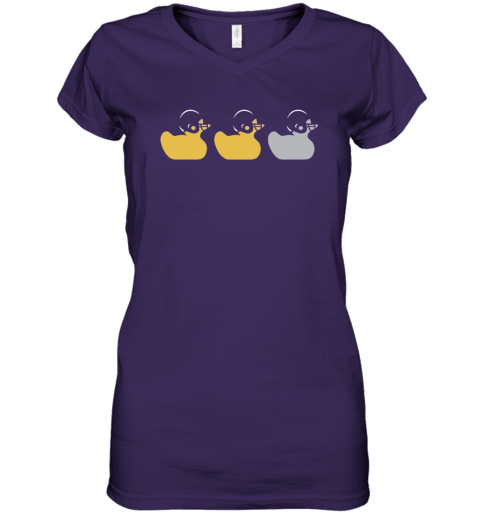 Duck Duck Gray Duck Minnesota Vikings Women039S V Neck T Shirt