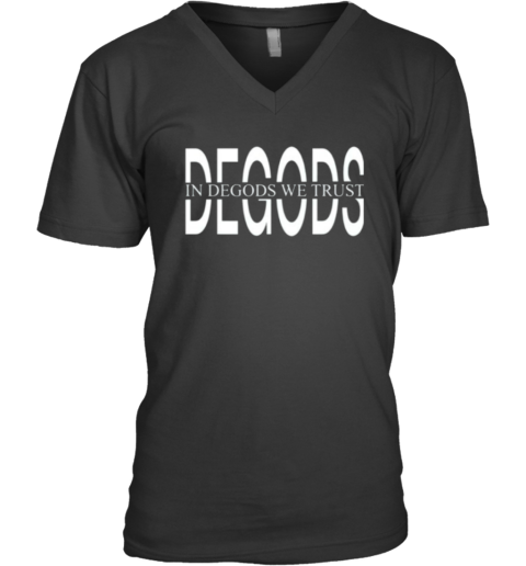 Degods Monotone Logo V Neck T Shirt