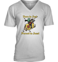 Born To Jest Forced To Joust V Neck T Shirt