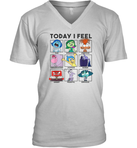 Disney Pixar Inside Out 2 Today I Feel V Neck T Shirt