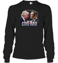 Captain America Civil War Trump Vs Elon Long Sleeve T Shirt