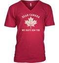 Dear Canada We Hate Him Too Anti Trump Political Protest V Neck T Shirt