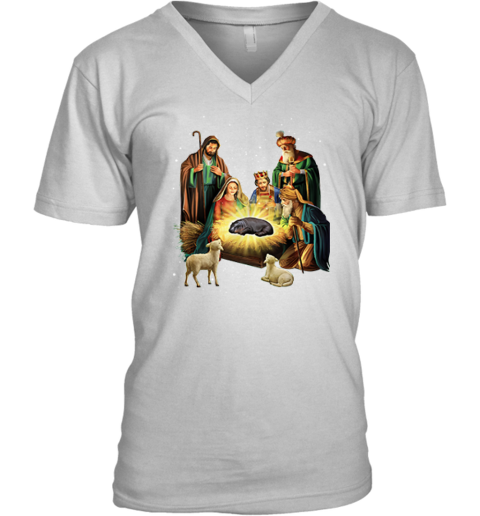 Christmas Miracle Moo Deng V Neck T Shirt