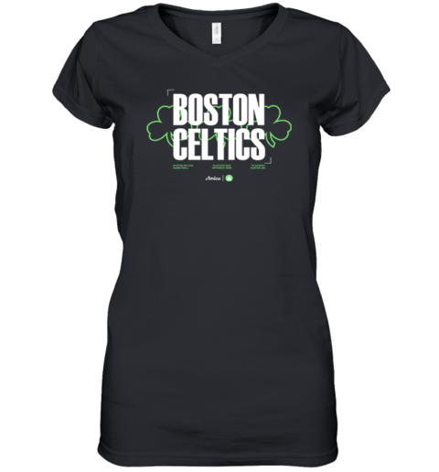 Boston Celtics Playoffs 2025 Different Here To Garden Boston Ma Women039S V Neck T Shirt