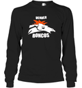 Denber Boncos Denver Broncos Parody Logo Long Sleeve T Shirt
