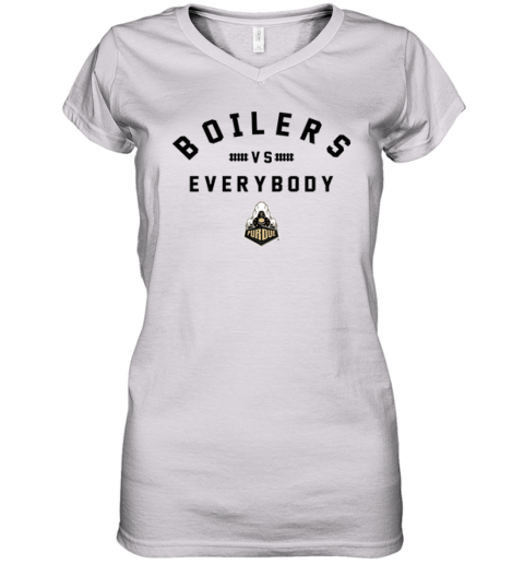 Boilers Vs Everybody Women039S V Neck T Shirt