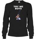 Carl Niehaus Try Me Boys Pro Gun Long Sleeve T Shirt