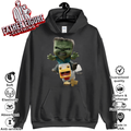 A Minecraft Movie Chicken Jockey Baby Zombie Attack Hoodie