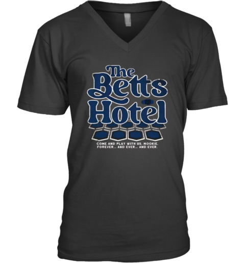 Dodgers Mookie Betts The Betts Hotel V Neck T Shirt