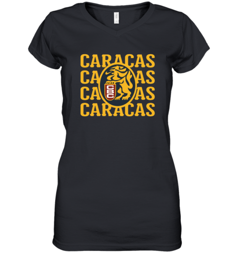 Caracas Lions Leones Del Caracas Women039S V Neck T Shirt