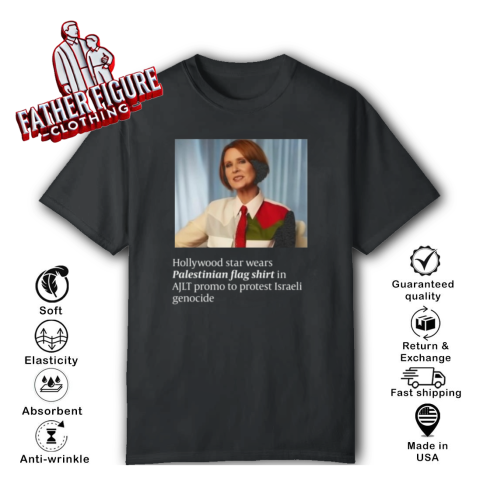 Cynthia Nixon Palestine Hollywood Star Palestinian Flag T Shirt