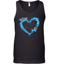 Detroit Lions Fan Big Heart With The Team Logo Tank Top