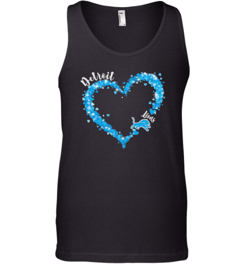 Detroit Lions Fan Big Heart With The Team Logo Tank Top