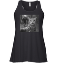 Cat Selfie Werewolf Chase Scary Monster Racerback Tank