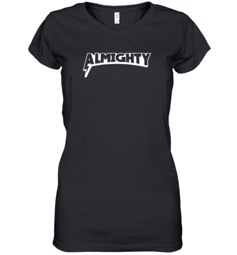 Almighty Classic Logo Women039S V Neck T Shirt