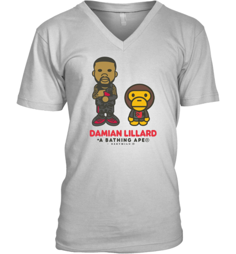 Damian Lillard X A Bathing Ape Baby Milo V Neck T Shirt
