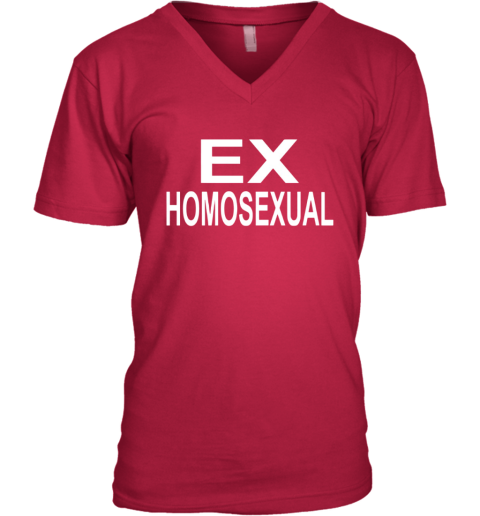 Ex Homosexual V Neck T Shirt