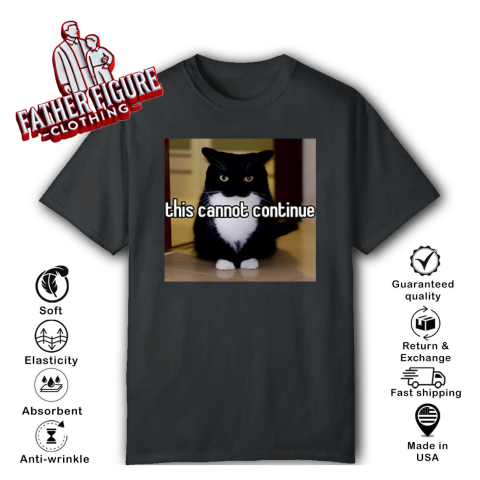 Cat This Cannot Continue T Shirt