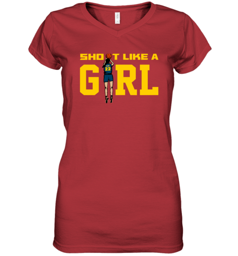 Caitlin Clark Shoot Like A Girl Women039S V Neck T Shirt