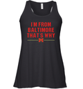 Derik Queen I039M From Baltimore That039S Why Racerback Tank