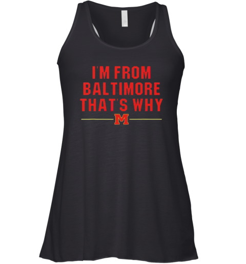 Derik Queen I039M From Baltimore That039S Why Racerback Tank