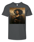 Black Mona Lisa African American Black History Month Premium Youth T Shirt