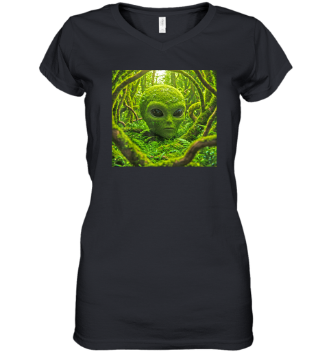 Alien Forest Women039S V Neck T Shirt