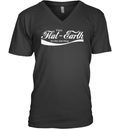 Enjoy Flat Earth It039S The Real Thing Coca Cola Logo Parody V Neck T Shirt