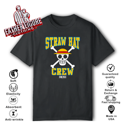 Anime Straw Hat Crew Athletic Type Jolly Rogers T Shirt