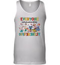 Everyone Communicates Differently Autism Awareness Tank Top