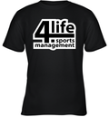 Dj Burns Jr 4 Life Sports Management Youth T Shirt