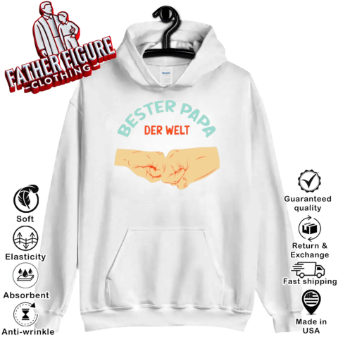 Bester Papa Der Welt Tee Hoodie