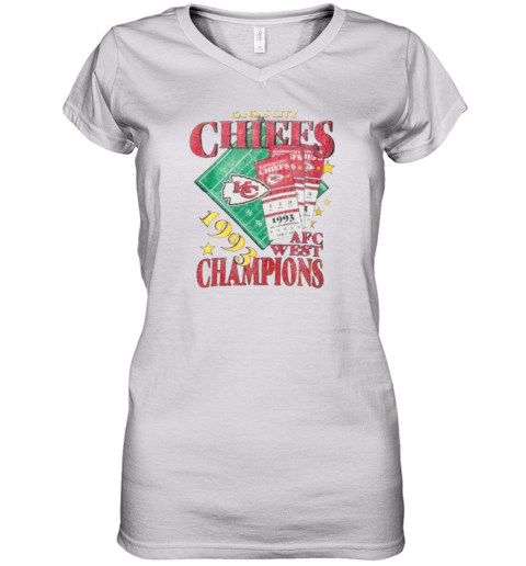 Ashton Gillotte Kansas City Chiefs 1993 Champions Women039S V Neck T Shirt