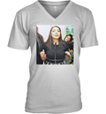 Aoc Alexandria Ocasio Cortez See Through V Neck T Shirt