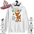 Cunt Caring Unbothered Naturally Tender Hoodie
