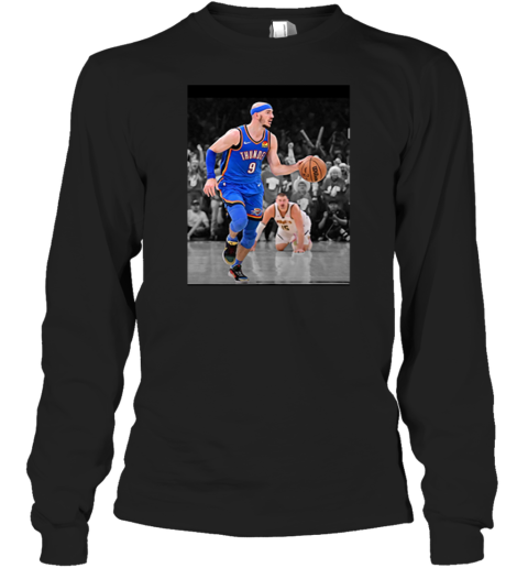 Alex Caruso Funny Meme With Nikola Jokic Long Sleeve T Shirt