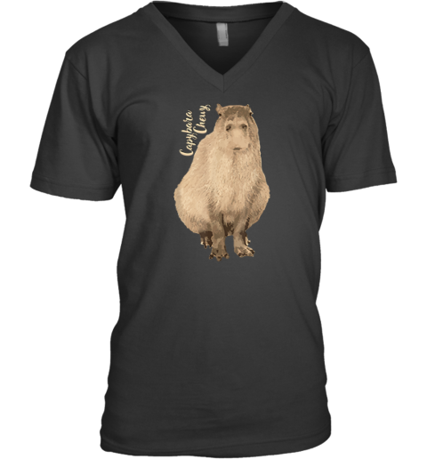 Capybara Chewy V Neck T Shirt