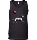 Dalmatian With Red Balloon Tank Top