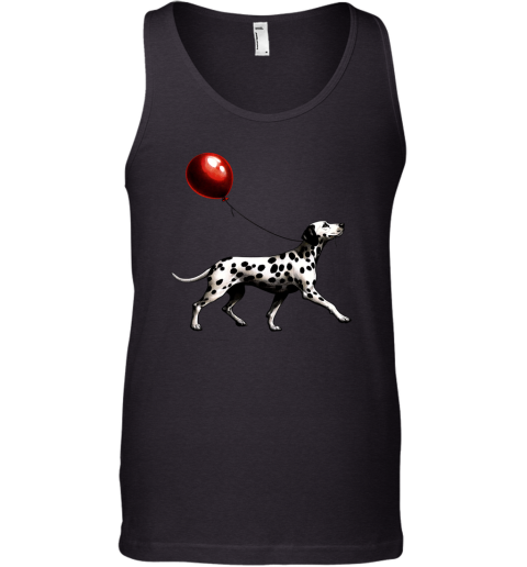 Dalmatian With Red Balloon Tank Top