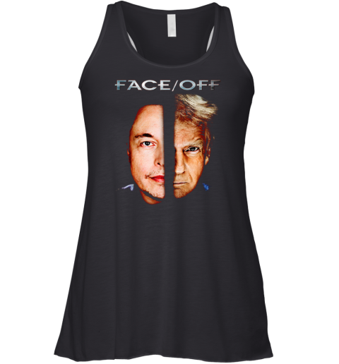 Elon Vs Trump Face Off Racerback Tank