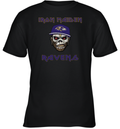 Baltimore Ravens Iron Maiden Rock Band Music Youth T Shirt