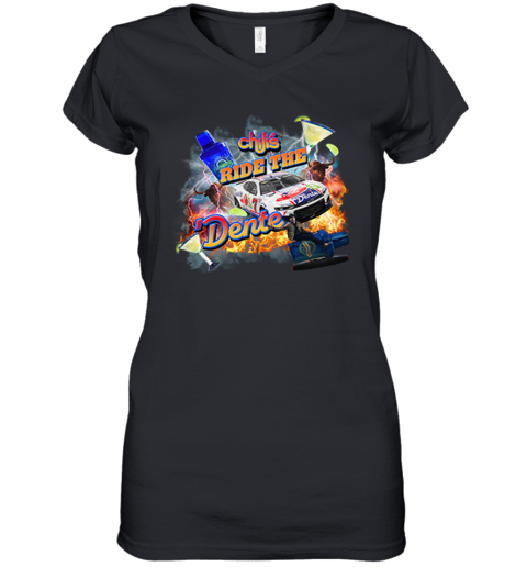 Chili039S Ride The Dente Women039S V Neck T Shirt