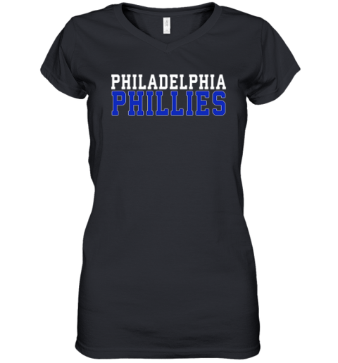 Brittney Shipp Philadelphia Phillies Women039S V Neck T Shirt