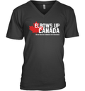 Elbows Up Canada Never Mistake Kindness For Weakness V Neck T Shirt