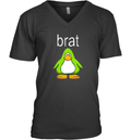 Charli Xcx Brat Penguin Club Brat V Neck T Shirt